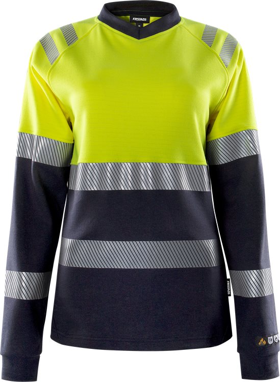 Fristads Palosuojattu flamestat high vis pitkähihainen t-paita naisten LK 1 7108 TFL