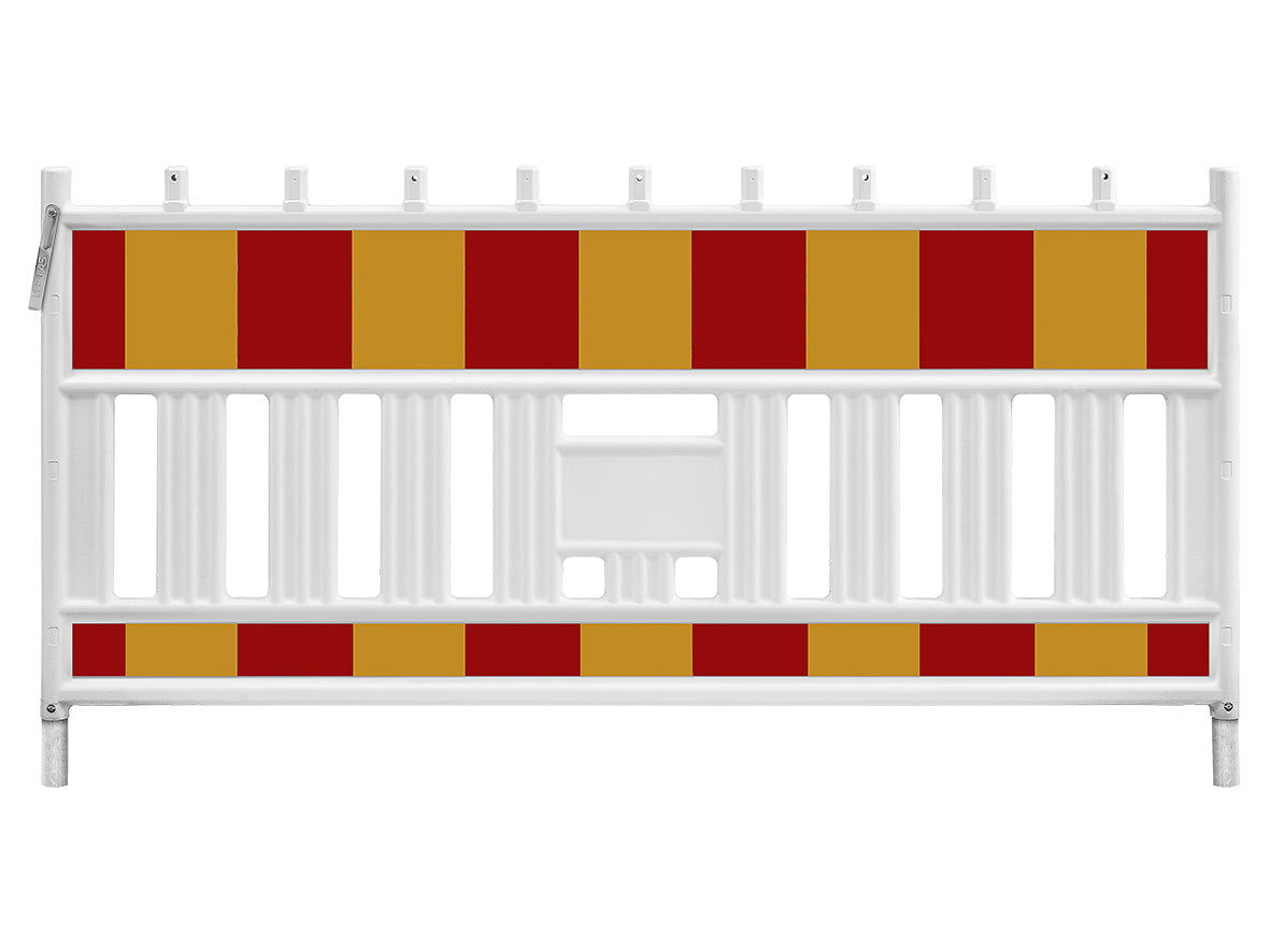 Työmaa-aitapaketti | 40m aitaa, 10kpl jalustoja sekä kuljetusalusta