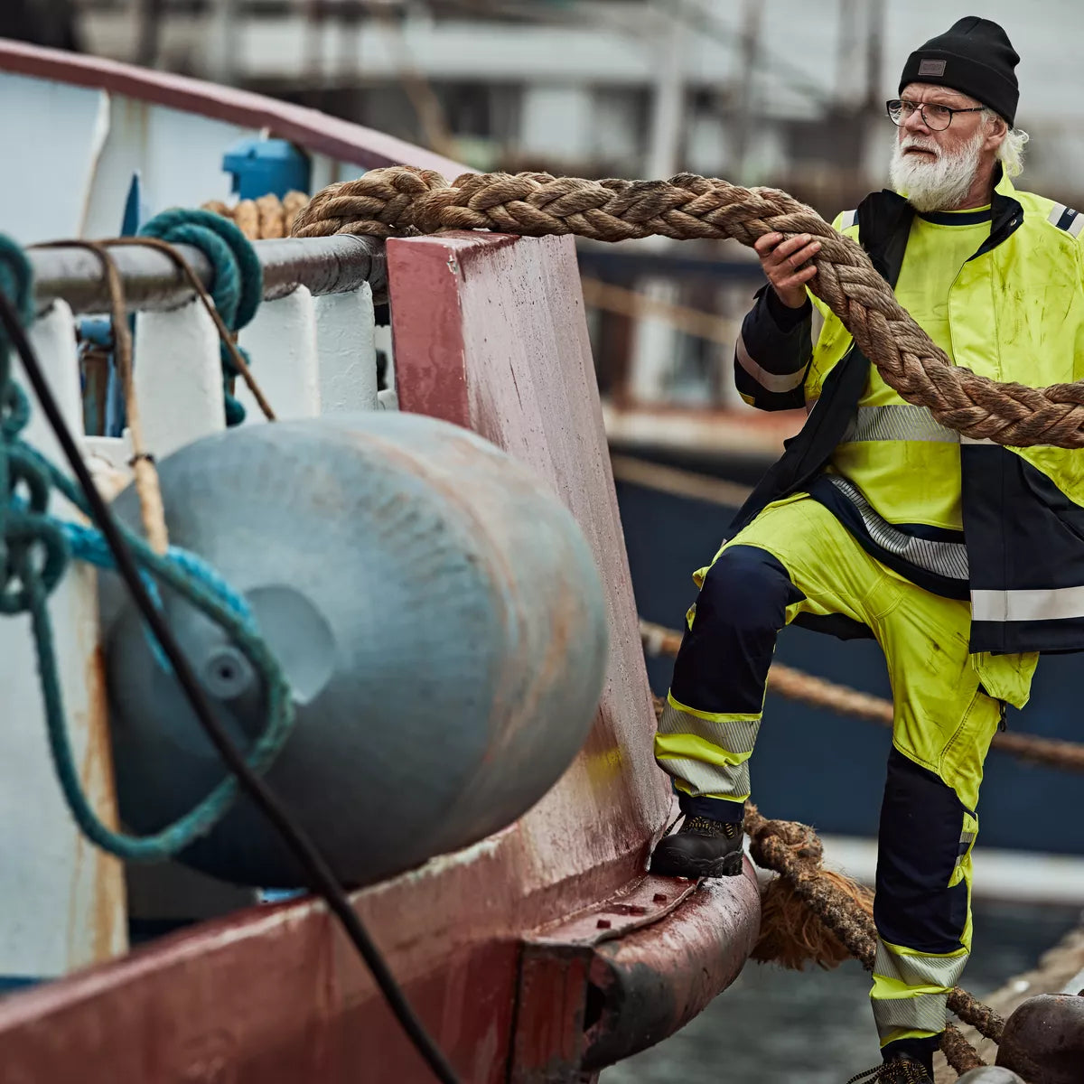 Miesten high vis työvaatteet