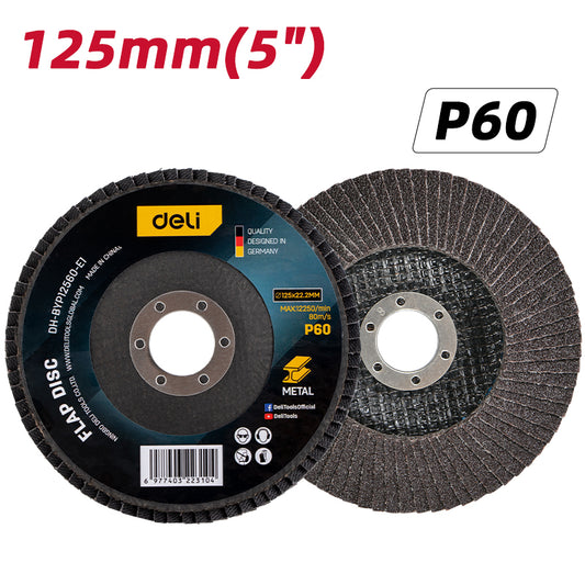 Deli Tools lamellilaikka 125 mm P60
