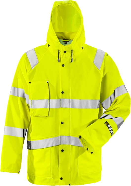 Fristads Palosuojattu high vis sadetakki lk 3 4845 RSHF