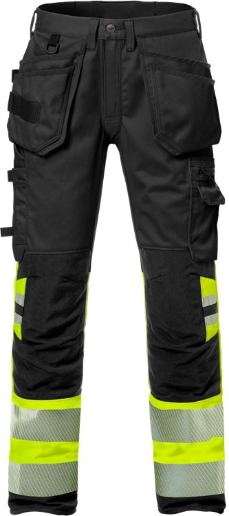 Fristads High vis rakentajan stretch housut lk 1 2706 PLU