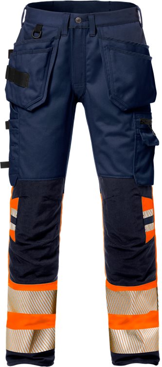 Fristads High vis rakentajan stretch housut lk 1 2706 PLU