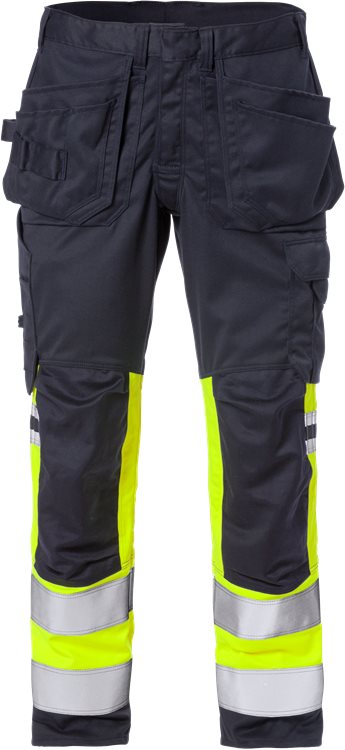 Fristads Palosuojatut flamestat high vis stretch rakentajan housut lk 1 2163 ATHF