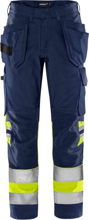 Fristads High vis Green rakentajan housut LK 1 2640 GPLU