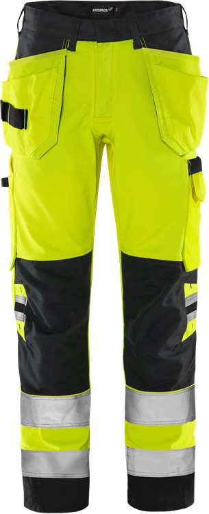 Fristads High vis Green rakentajan housut LK 2 2641 GPLU