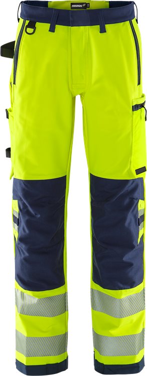 Fristads High vis Green stretch housut lk 2 2645 GSTP