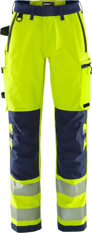 Fristads High vis Green stretch housut naisten lk 2 2665 GSTP