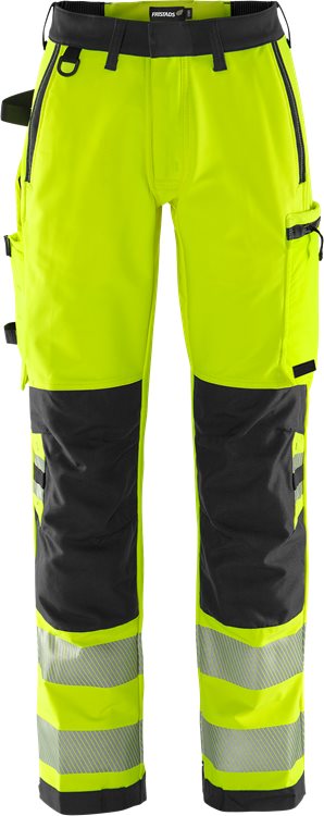 Fristads High vis Green stretch housut naisten lk 2 2665 GSTP