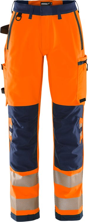 Fristads High vis Green stretch housut naisten lk 2 2665 GSTP
