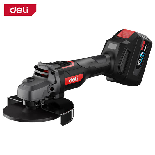 Deli Tools 20V kulmahiomakone 115mm (sisältää 2*4,0Ah akut sekä laturin)