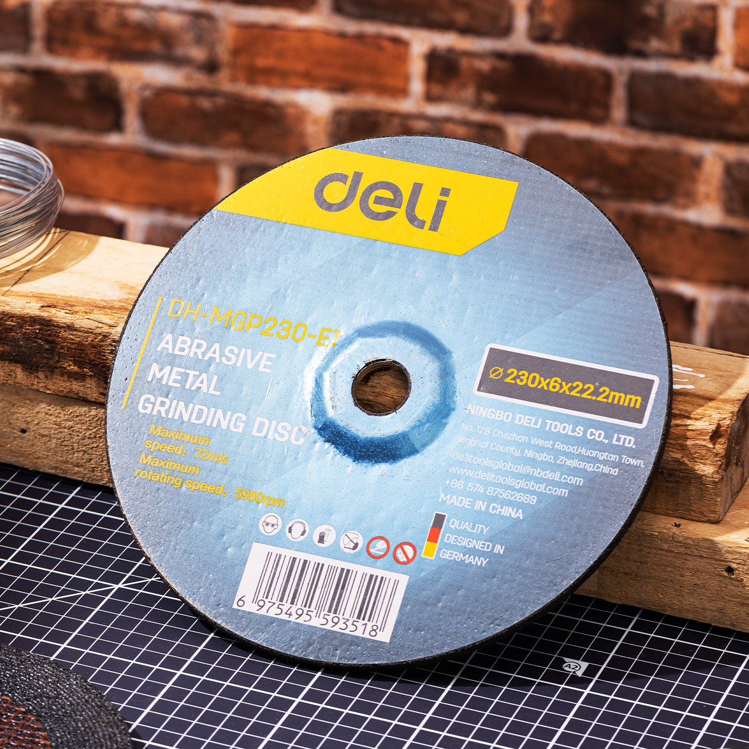 Deli Tools metallihiomalaikka 230*6mm