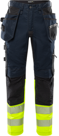 Fristads High vis rakentajan stretch housut lk 1 2906 GWM