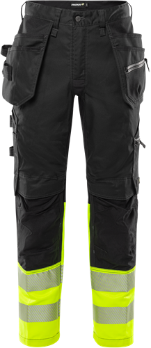 Fristads High vis rakentajan stretch housut lk 1 2906 GWM