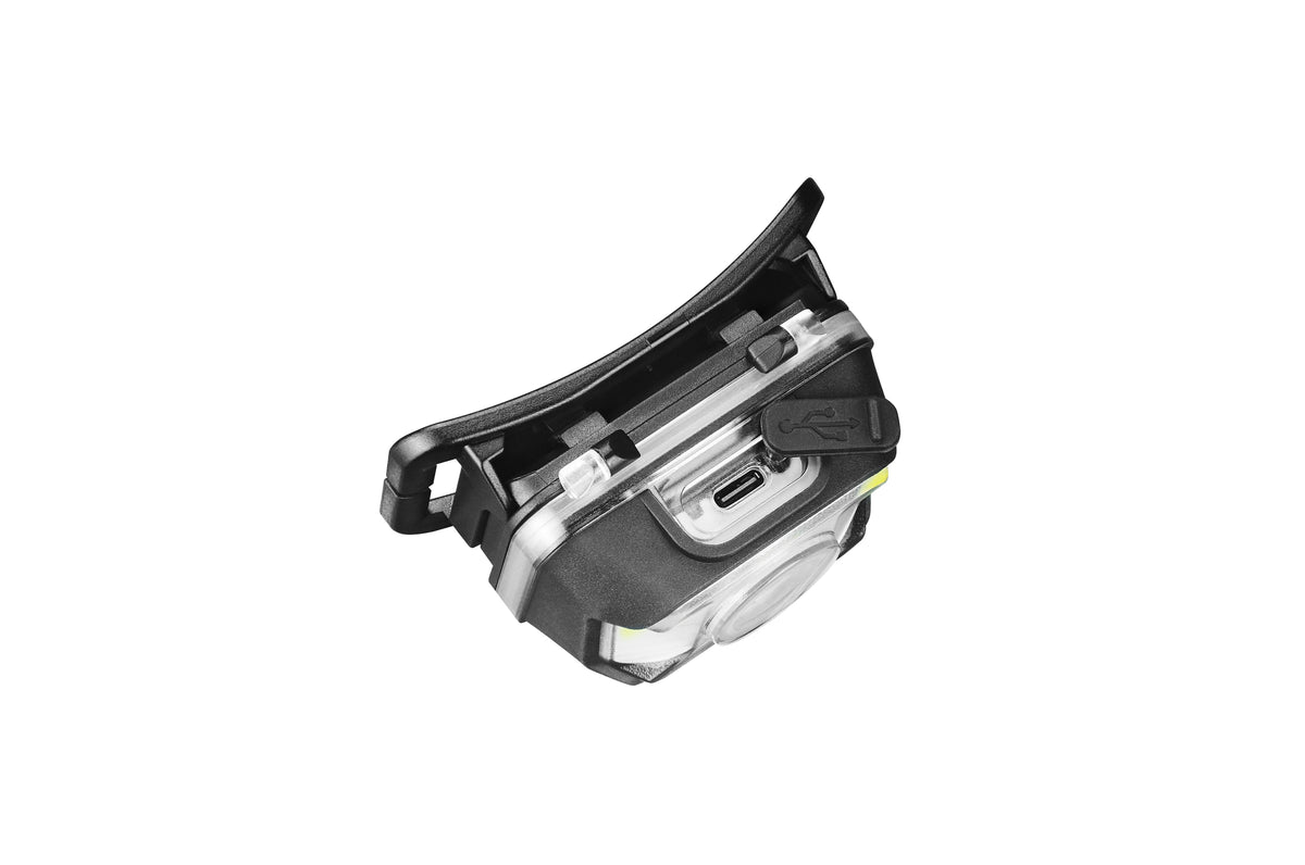 Ladattava HZ otsalamppu, 600 lumen, valkoinen/punainen valo, T607