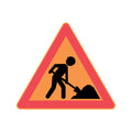 Liikennemerkki A11, tietyö 900mm (kisko)
