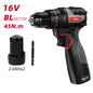 Deli Tools akkuiskuporakone kahdella akulla 16 V | 45 Nm
