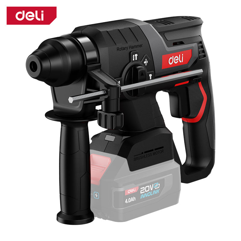 Deli Tools akkukäyttöinen poravasara runko 20 V | 2 J