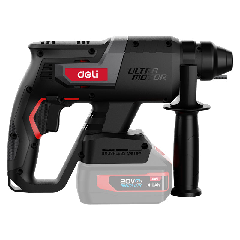 Deli Tools akkukäyttöinen poravasara runko 20 V | 2 J