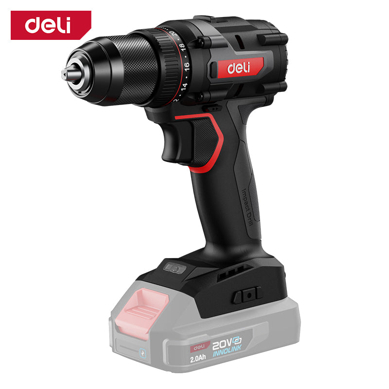 Deli Tools akkuporakone runko20 V | 70 Nm