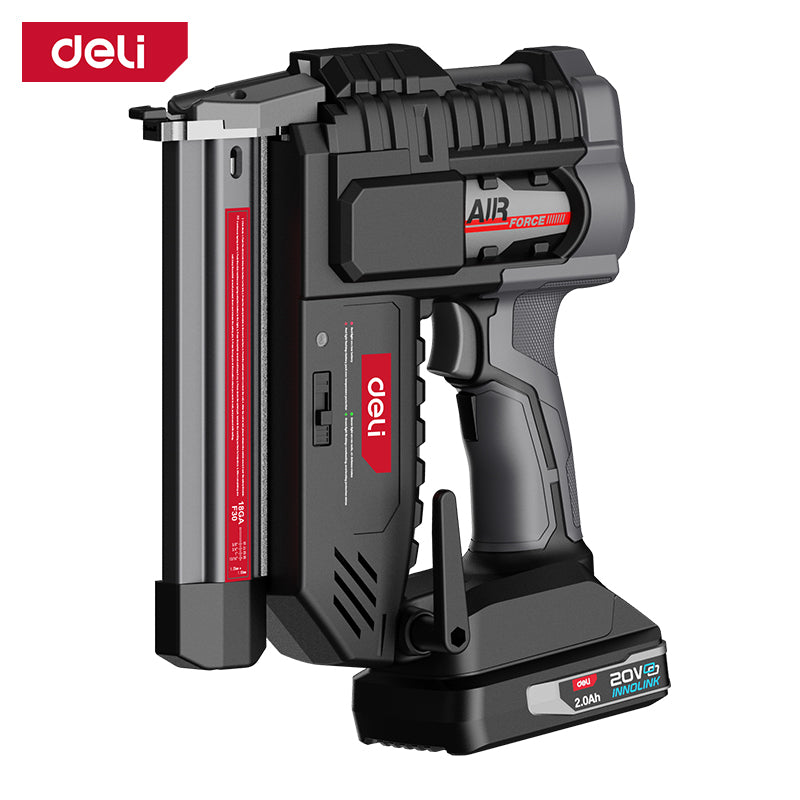 Deli Tools 20V viimeistelynaulain (sisältää 2*2,0Ah akut sekä laturin)