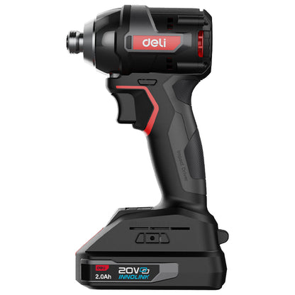Deli Tools 20V iskevä ruuvinväännin 200 Nm (sisältää 2*2,0Ah akut sekä laturin)