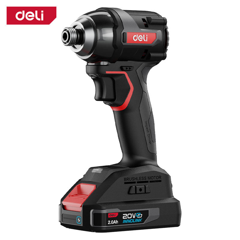 Deli Tools 20V iskevä ruuvinväännin 200 Nm (sisältää 2*2,0Ah akut sekä laturin)