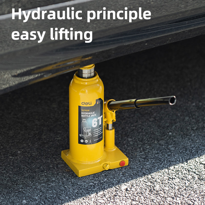 Deli Tools hydraulinen pullotunkki 6 T
