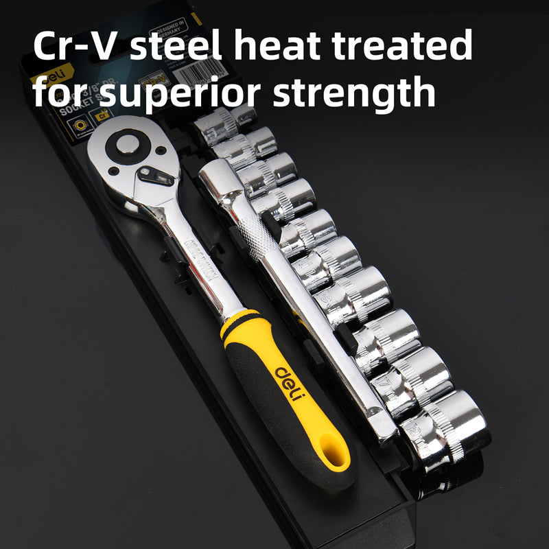 Deli Tools hylsyavainsarja 12 kpl