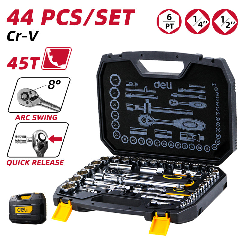 Deli Tools hylsysarja 44-os.