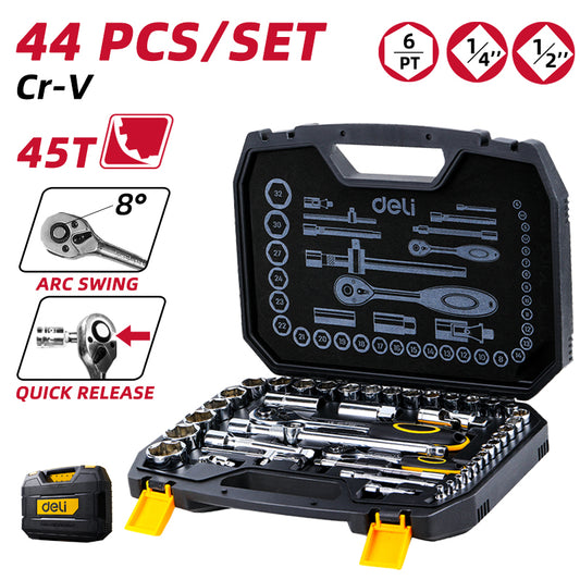 Deli Tools hylsysarja 44-os.