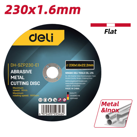 Deli Tools metallikatkaisulaikka 230 x 1,6 x 22,2 mm