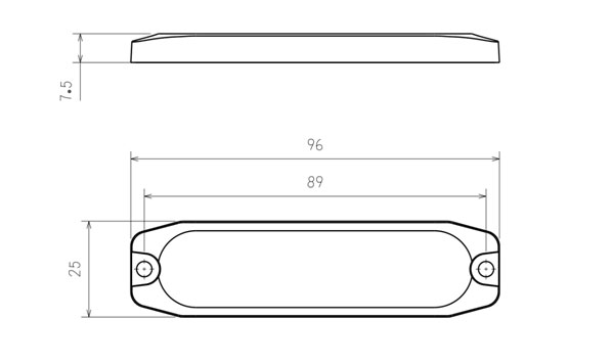 LED-tasovilkku O4 – ECE R65, erittäin matala 4 LED