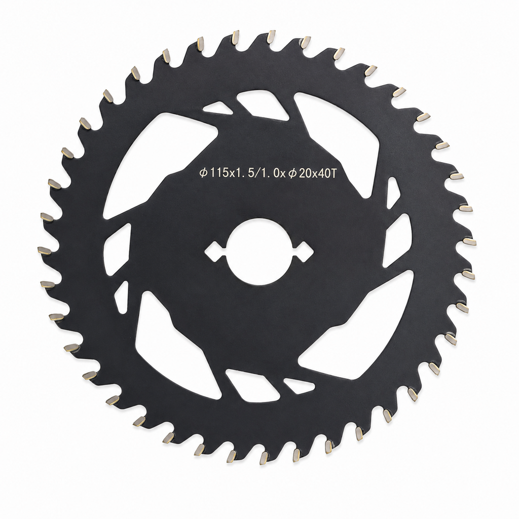 TCT-pyörösahanterä puun sahaamiseen 115 × 1,0mm  40T
