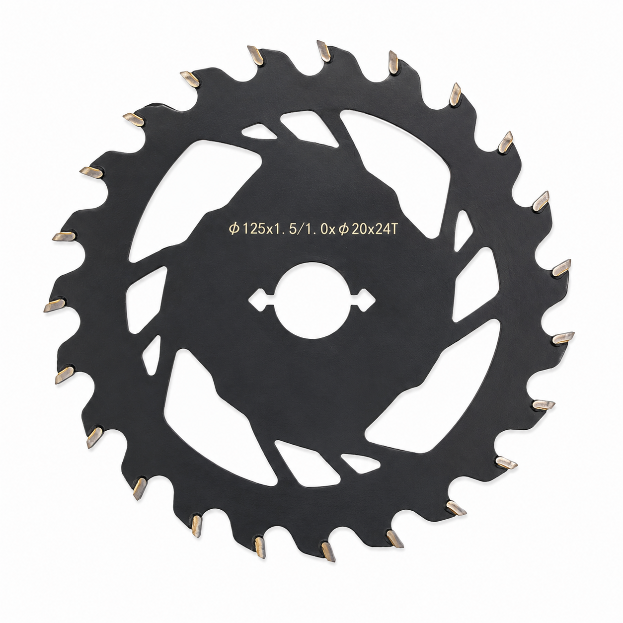 TCT-pyörösahanterä puun ja naulojen sahaamiseen 125 × 1,0mm  24T
