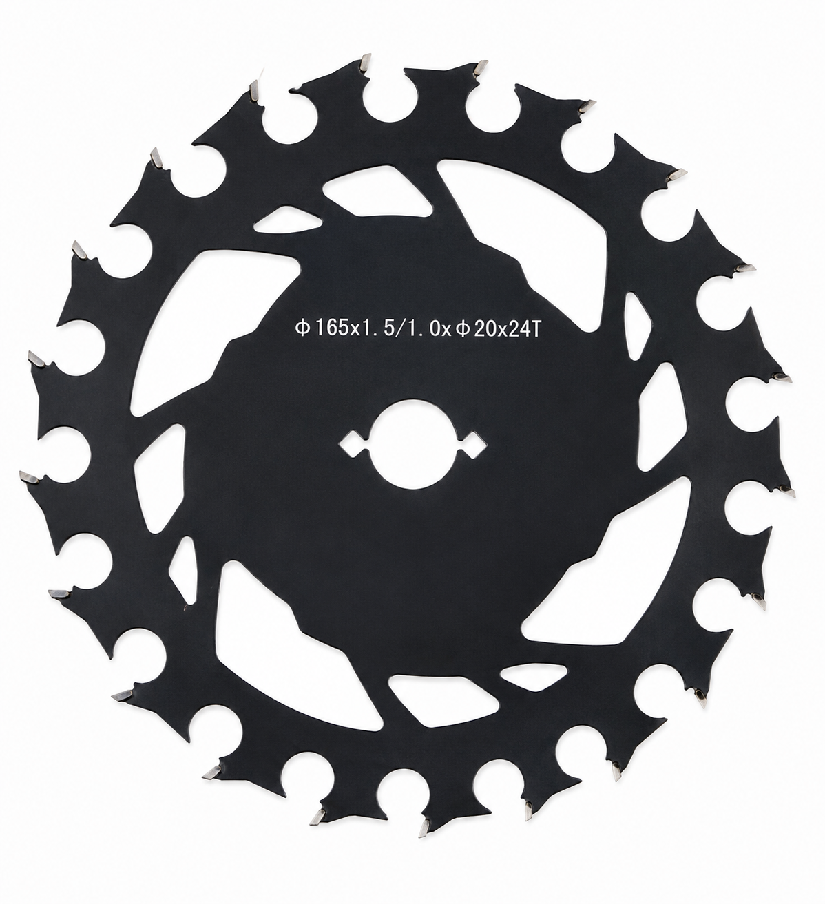 TCT-pyörösahanterä puun ja naulojen sahaamiseen 165 × 1,0mm  24T