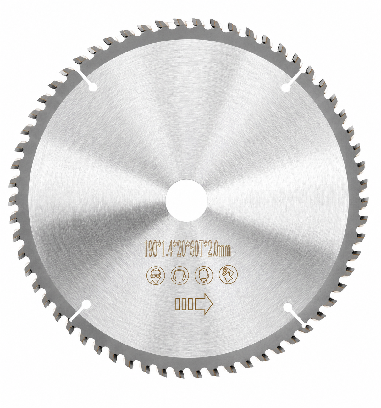 TCT-sahanterä puulle 190*1,4/2,0mm 60 T