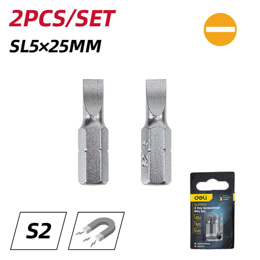 Deli Tools ruuvauskärjet 2 kpl SL5 25 mm