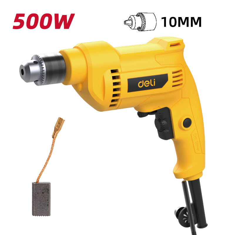 Deli Tools sähköporakone 500w | 10mm