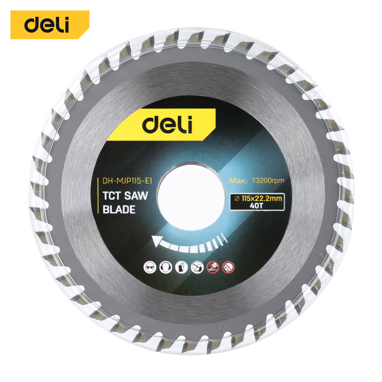 Deli Tools TCT-sahanterä 115 x 22,2 mm, 40 T