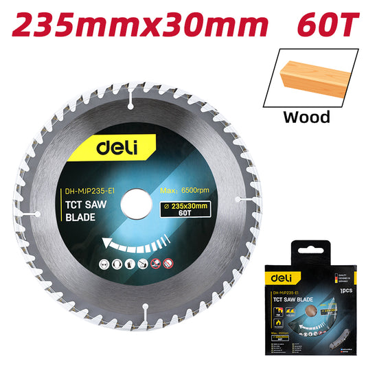 Deli Tools TCT-sahanterä 235 x 30 mm 60 T