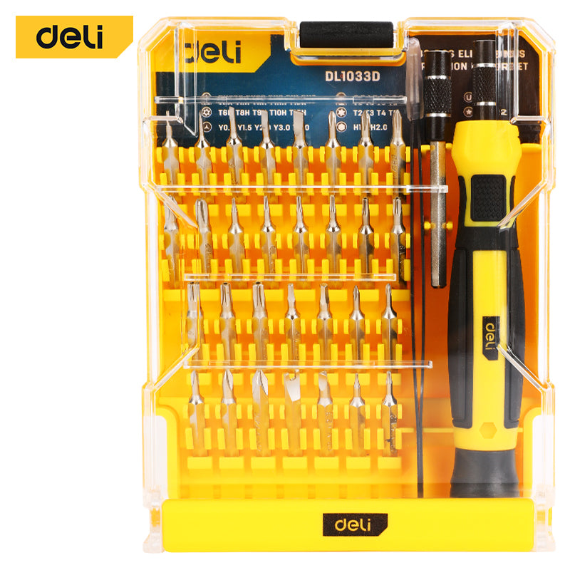 Deli Tools tarkkuusmeisselisarja 33 osaa