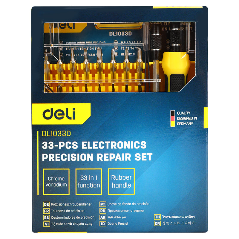 Deli Tools tarkkuusmeisselisarja 33 osaa