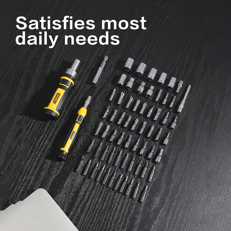 Deli Tools tarkkuusmeisselisarja 65 osaa