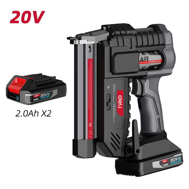 Deli Tools 20V viimeistelynaulain (sisältää 2*2,0Ah akut sekä laturin)