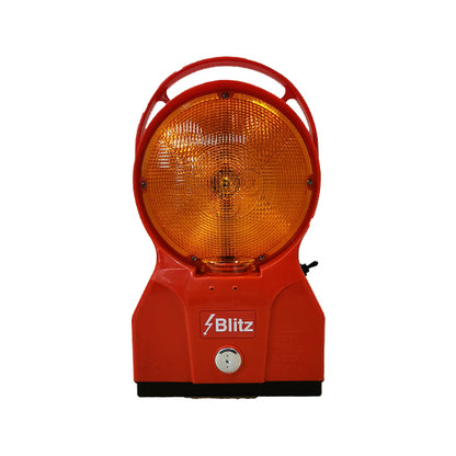 Työmaavilkku Blitz punainen runko ja keltainen Led valo L8M