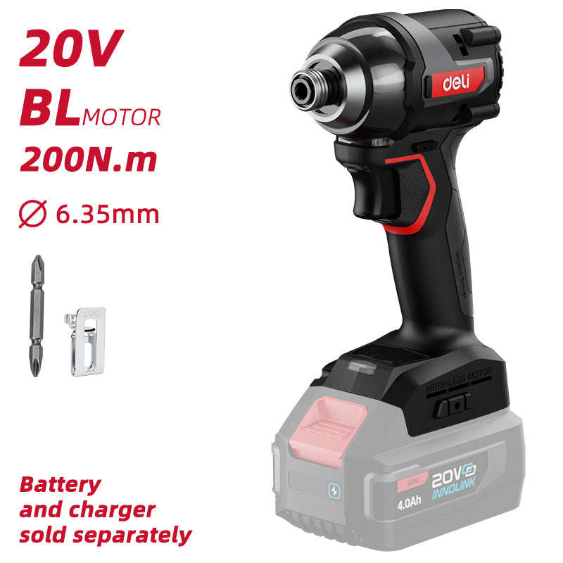 Deli Tools iskuruuvinväännin runko 20 V | 200 Nm
